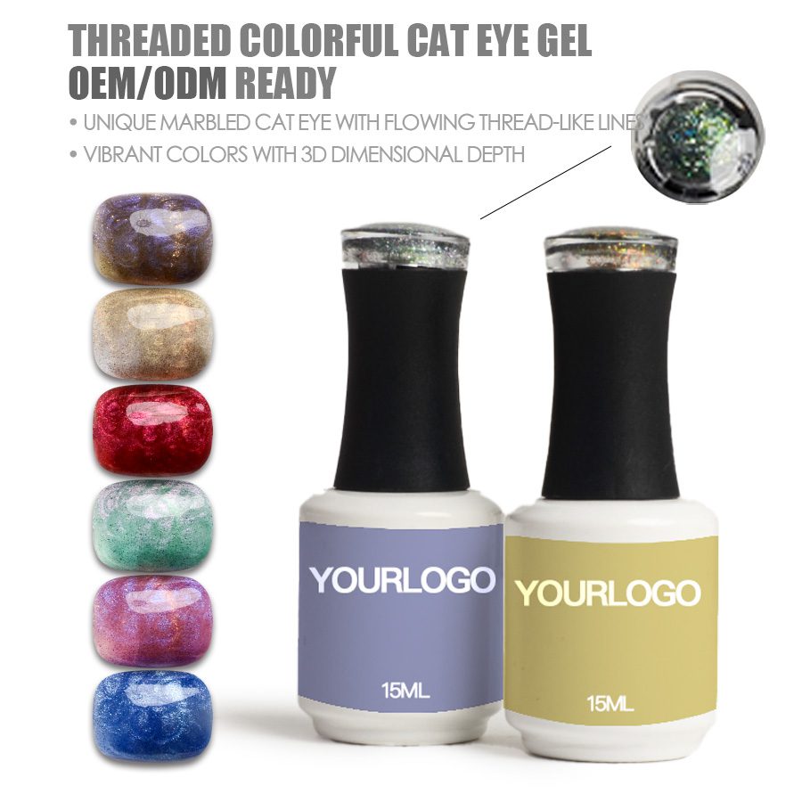 M44-Threaded Colorful Cat Eye Gel