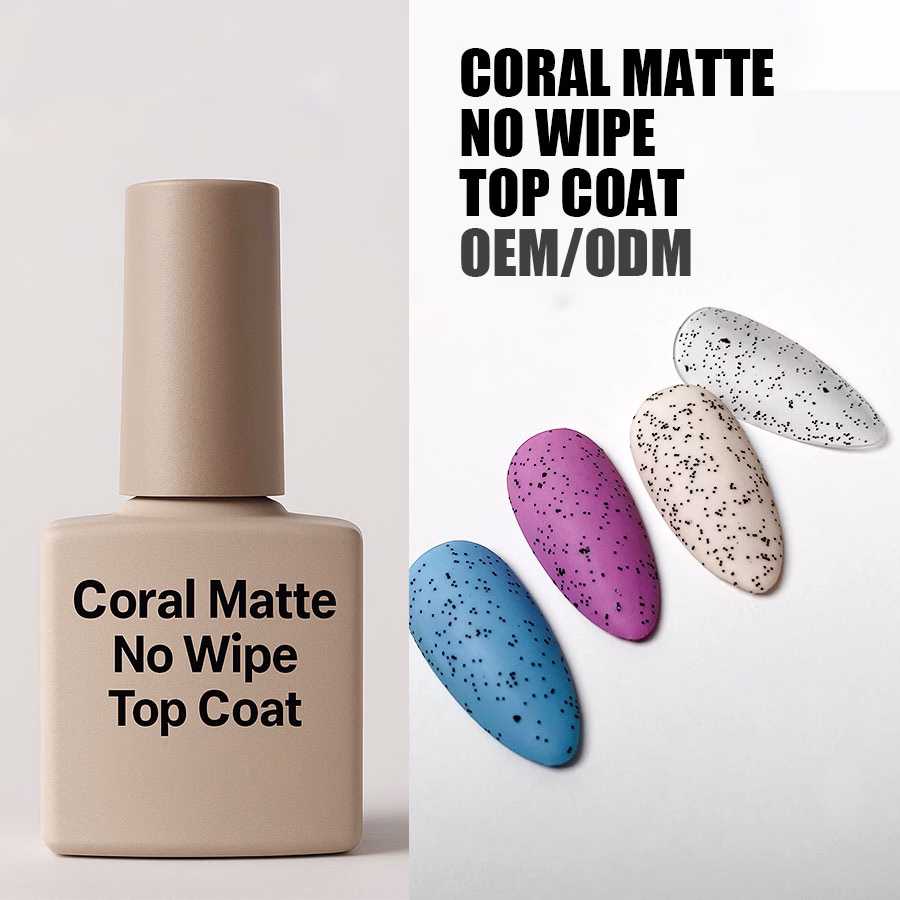 Coral Matte No Wipe Top Coat