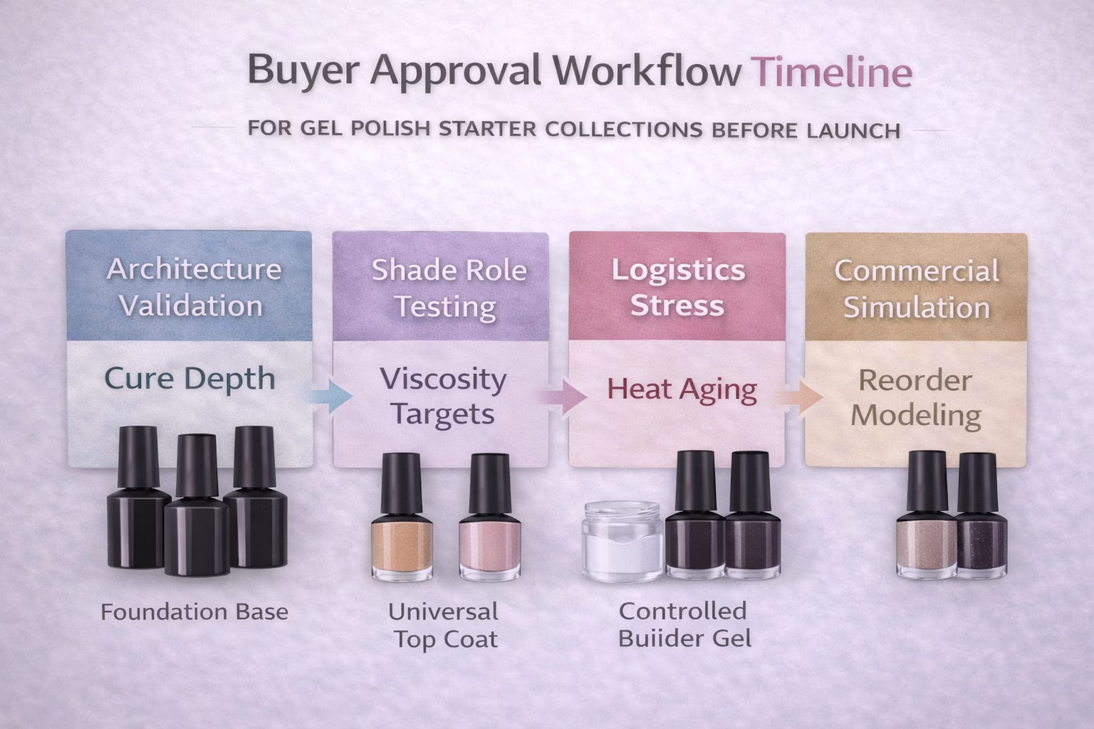 starter-set-buyer-approval-workflow-timeline.jpg buyer approval workflow for gel polish starter collection before launch
