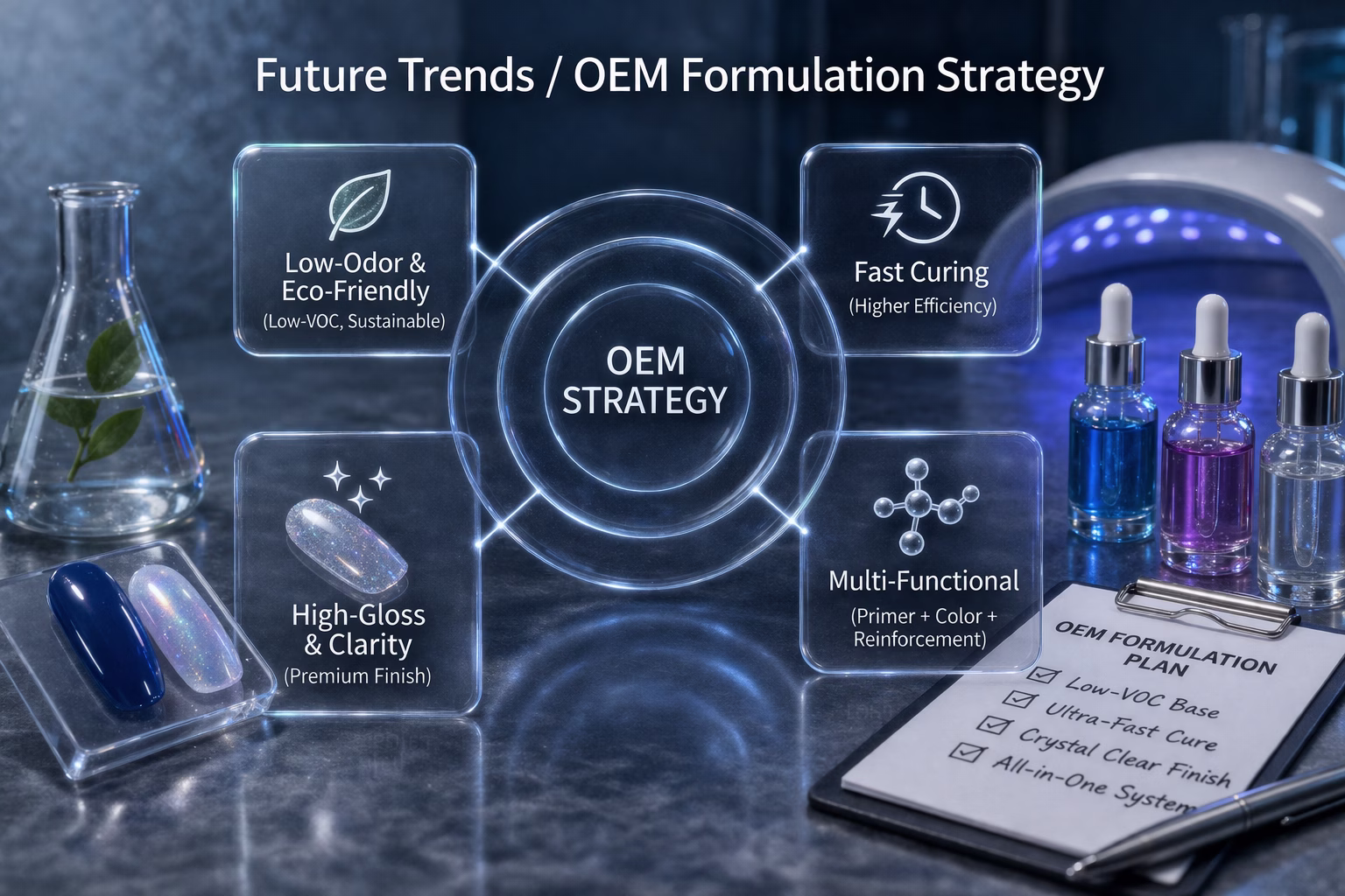 OEM Formulation Strategy for Acrylic Gel Systems OEM formulation strategy for acrylic resin in gel nail products